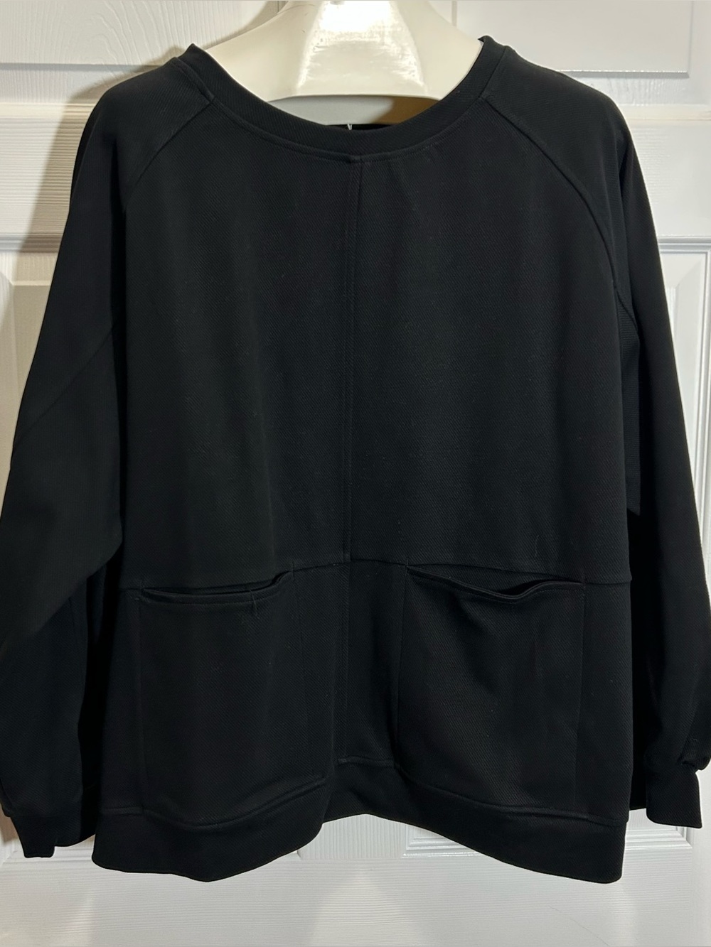 Dokotoo Black Pocket Front Pullover Hoodie